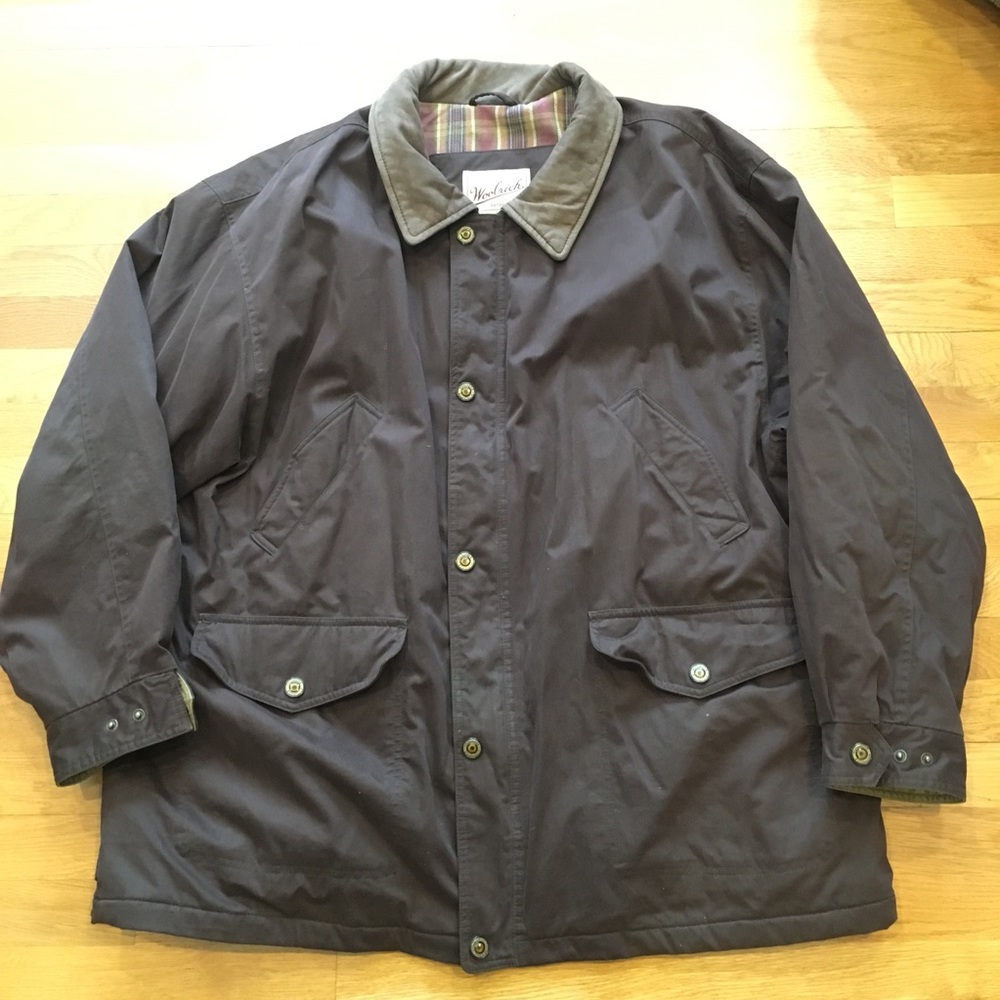 Woolrich Sable Plaid Cotton Lined Insulated Coat